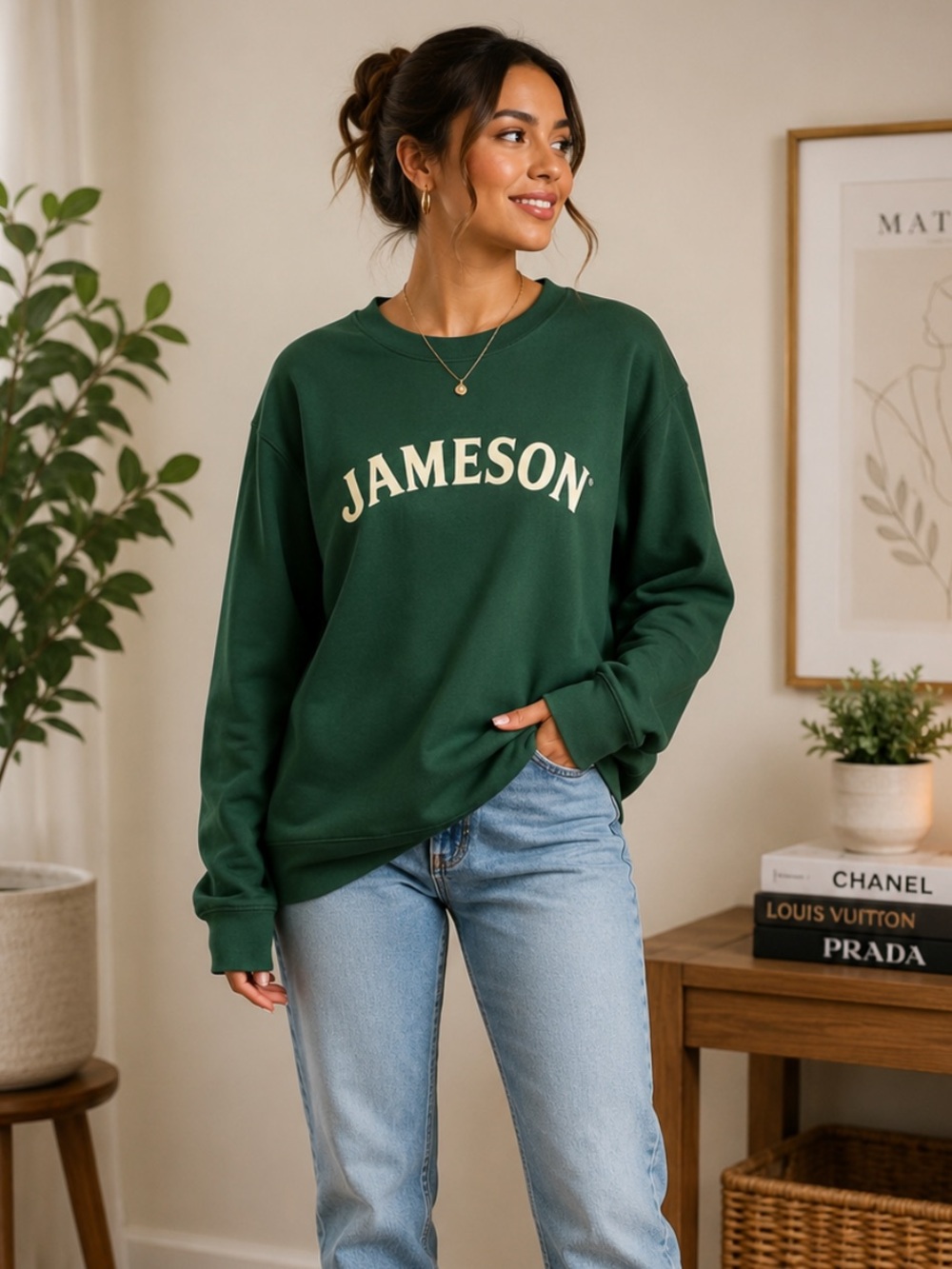 Jameson Green Crewneck Sweatshirt - Women's Pullover